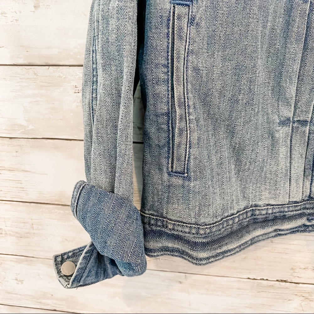 Universal Thread Ribbed Denim Jacket - image 5